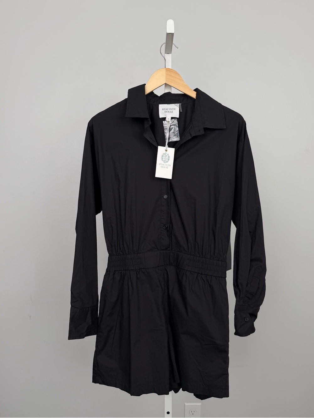 Hyacinth House Black Hartwell Playsuit | NWT | Medium - Picture 2 of 10